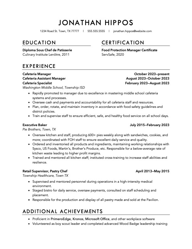 sample resume